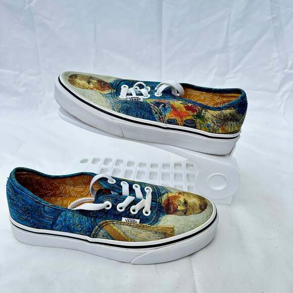 Vans x Vincent Van Gogh Sneaker Shoes ‘Self Portrait’ RARE WUS7 / MUS5.5, EU37 - Picture 1 of 9